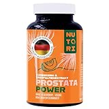 NUTORI - Prostata Kapseln hochdosiert - Kürbiskern- & Sägepalmenextrakt - 120 Kapseln mit Vitamin E, Zink, Selen und Brennnesselwurzelextrakt - 700 mg Kürbiskernextrakt - Vegan - Made in Germany