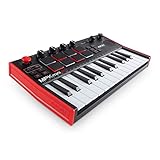 Akai Professional MPK Mini Play MK3 - MIDI Keyboard Controller mit Eingebautem Lautsprecher und Sounds, Dynamische Klaviatur, MPC Pads, Software und Native Instruments Sound Package