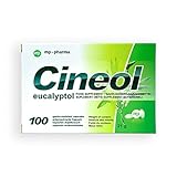 Cineol eucalyptol - 100% natürlich - Kapseln mit Eukalyptusöl - Bei Entzündungen der oberen Atemwege und Erkältungen - Nahrungsergänzungsmittel - 100 Stk.