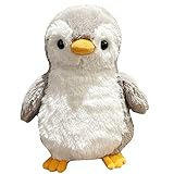 Trayosin Pinguin Kuscheltier Stofftier 21 cm klein Plüschtier für Mädchen, Jungen & Babys Süße Pinguin Plüsch Spielzeug Plüschpinguin Geschenke (Grau)