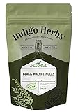 Indigo Herbs Schwarze Walnussschalen 50g - Brocken und Pulver