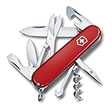 Victorinox Schweizer Taschenmesser, Climber, Multitool, Swiss Army Knife mit 14 Funktionen, Klinge, Korkenzieher, Dosenöffner