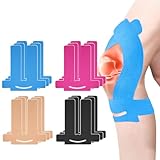 JYIXXZX 12 Stück Precut Kinesiotapes Knie, Wasserfestes Kinesiotapes Vorgeschnitten for Knees, Kinesiologie Tape Sport Tapes, Hautfreundlich Profi Physio Tape für Muskelunterstützung