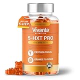 5HXT Pro 5 HTP Gummibärchen (Orangengeschmack) – 200 mg Griffonia Samen Extrakt (10% 5HTP) plus hochdosiert Vitamin B6 – 90 gummies (vegane + zuckerfreie)