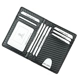 AKOOSY RFID Blockierendes Herren Kartenetui aus Carbonfaser mit Großem Fassungsvermögen Leichtes Portemonnaie für Kreditkarten Ausweis und Bargeld Modisch und Sicher für Alltag und Büro