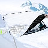 Frontscheibenabdeckung Magnetisch Windschutzscheibenabdeckung mit Seitenspiegel Frostschutz Auto Frontscheibe Abdeckung Windschutz Scheibenabdeckung Auto Winter gegen Schnee, Sonne und UV-Strahlung