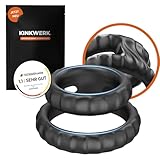 KINKWERK Penisring Dual aus Silikon | Innovativer Cockring & Hodenring | Dehnbares Silikon für Potenzsteigerung & Erektionshilfe | Sexspielzeug für Männer