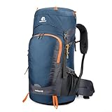 Oniissy 65 l Wanderrucksack, Outdoor-Sport, Reisen, Tagesrucksack für Camping, Trekking, Touren, robust und zuverlässig, perfekter Rucksack für Camping, Trekking und Touren, 1 Stück, 840 g Nylon