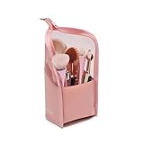 Make-Up Pinsel Tasche Reise Make-Up Pinselhalter Multifunktional Kosmetik Pinsel Halter Halb Klar Kosmetik Organizer Tasche Wasserdicht Make Up Bürsten mit Reißverschluss Mäppchen