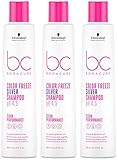 Schwarzkopf - BC Clean Color Freeze Shampoo, silberfarben, 3 x 250 ml