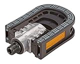 Prophete Fahrradpedale, Klapppedale 1 Paar – beidseitig klappbar, rutschfeste Trittfläche, Reflektoren, Aluminium/Kunststoff, StVZO zugelassen, schwarz