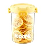 Luftdichter Vorratsbehälter in Lebensmittelqualität, 1000 ml Zuckerdose, Aufbewahrungsflasche für Getreide, Müsli, Reis, Backpulver, Frischhaltedosen – für Bohnen, Chips, Snacks, Brot