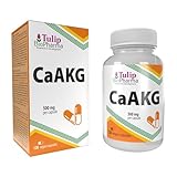 CaAKG (Calcium Alpha Ketoglutarat) 500mg 120 Vegan Kapseln, Laborgeprüft, Hochdosiert