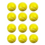 Genérico Tennisball aus Schaumstoff, 12 Stück, Tennisform für Kinder, Form für das Training für Anfänger, Schaumstoffball
