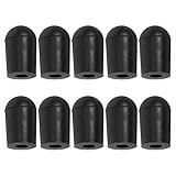 Kisangel 10 Stück Teiliges Cello Endpin Gummi Schutzset Rutschfeste Bass Endkappen mit Stoßdämpfung Instrumentenzubehör für Verbesserten Klang Bodenschutz und Komfortables Kompatibel mit
