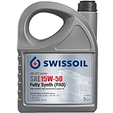 SWISSOIL SAE 15W-50 Fully Synth A3/B4 (PAO) (HELIOS Series) Car Oil (5L)