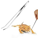 Aquarium Pinzette 1 Stück Futterzange,Aquarium Futter Pinzette 38cm Pinzette Lang Edelstahl Reptilien Futterzange Aquarium-Pinzette Terrarium-Werkzeug Futterspender-Werkzeug für Eidechsen Schlangen