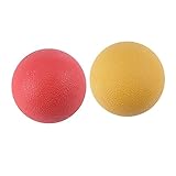 VALICLUD 1 Satz Gymnastikball Massagebälle Übungsball Yogaball Muskelrolle Yogarolle Rückenrolle Rot 2 STÜCKE