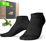 PAIXX Premium Bambus Sneaker Socken 8 Paar, 43-46 & 39-42, Herren & Damen - Atmungsaktive, Antibakterielle Knöchelsocken gegen Schweißfüße - Fusselfreie Anti Geruch Bambussocken