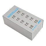 Ladestations-Hub, 75 W, 100–240 V, Aluminiumlegierung, USB-Ladestation für Tablet (EU-Stecker)