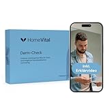 HomeVital Darmgesundheit Test für Zuhause - Schnelltest bei Hinweis auf fäkal okkultes Blut (FOB) - Selbsttest bei Symptomen wie Bauchschmerzen, Schmerzen beim Stuhlgang