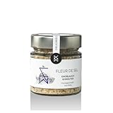 DEDELIGREECE - Fleur de Sel - Knoblauch mit Kräutern | Handgeschöpftes Meersalz aus Kreta, verfeinert mit Knoblauch, Petersilie und Dill. Aromatisches Kräutersalz mit natürlichen Zutaten | 160g