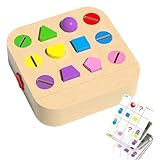 Lpoppcx Formensortierer | Pädagogisches Spielzeug aus Holz | Farbensortierspiele - Für Vorschulische Lernaktivitäten Für Babys, Kleinkinder, Und Mädchen Als Geschenk Zum Geburtstag