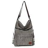 TAN.TOMI Rucksack Tasche 2 in 1 Damen, Schultertasche Damen Hohe Kapazitat, Handtasche Damen Groß 3 Taschen Multifunktion, Damen-rucksackhandtaschen für Arbeit, Büro, Einkaufen