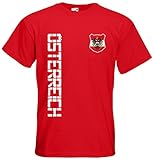 Österreich Austria T-Shirt Name Nr Fanshirt Trikot EM-2021 Rot XL