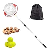 Vmiorzq Rollsammler Mit Teleskopstiel, Nusssammler Rollsammler, Garten Nusssammler Walnusspflücker, Langlebige Konstruktion Aus Stahl