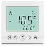 SM-PC®, Digital Thermostat Raumthermostat Fußbodenheizung Wandheizung LED weiß #a31