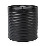 Russell Hobbs RH03269EU7 Ribbed Brotkasten – Brotkasten aus Metall, großer Küchenkanister, Aufbewahrung auf der Arbeitsplatte, langlebiger Stahl, Deckel mit Deckel, leicht zu reinigen, Schwarz