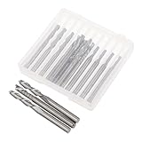 VALICLUD 12 Stück Teiliges Hartmetall Einzahn fräser Cnc gravierfräser für Pcb Kunststoff Holz Schnitzen Langlebig Präzise Verschleißfest