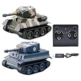 Generisch Fernsteuerbarer Panzer Für Kinder - Lehrreiches Kampfpanzer-Spielzeug | Interaktives Mini Fahrzeug für Mint-Lernen Kinder Indoor Spielzimmer