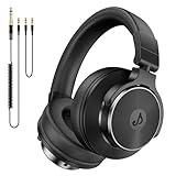 syndesmos Over Ear Kopfhörer mit Kabel, 50mm Treiber DJ Kopfhörer Professionell Studio Kopfhörer 3,5mm/6,35mm Klinke Share-Port DJ Headphones für Studio, Podcast, Monitoring, PC, Handy, E-Drum Gitarre