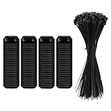 Laikoutd Montagewerkzeug für Gartensichtschutzwände, robuste Clips mit PVC-Bändern, passend für Geländer, Balkone