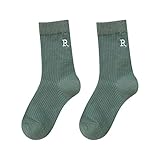 Uwdiohq Wintersocken Herren Damen Damensocken Mit Buchstabenstickerei, Niedlicher Druck, Kurze Socken, Knöchelsocken Für Sportliche, Bequeme Geschenke Frauen Pizza Socken 39-42 (H, One Size)