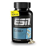 ESN Ashwa +, patentierter Ashwagandha Wurzelextrakt KSM-66®, 120 Kapseln, indische Schlafbeere, mit Magnesium, Vitamin B6 & Zink, vegan (Verpackung kann variieren)