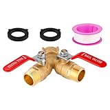 Gartenschlauchverteiler - 2 Wege Schlauch Verteiler - 19 Mm Ght Anschlussgewinde Vollfluss Adapter Für Wohnmobil Bewässerung Haus Außenbereich Garten Verlängerung