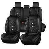 Roguzm Autositzbezüge Universal passend für Daihatsu Move/Rochy/Sirion/Terios/Yrv/Materia Vollschutz Nappa Sitzbezüge