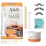 Nad's Nasenhaar Wachs Haarentfernung Set - Nasenwachs für Männer+Frauen, Sicher & Schmerzfrei