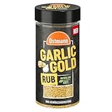 Ostmann Gewürze - Garlic Gold Rub | Trockenmarinade mit Knoblauch | BBQ-Gewürz für Knoblauch-Dips, Grillfleisch und Co. | 150 g im Streuer