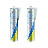 CARTECHNIC 2X Karosserie Klebe- und Dichtmasse Silikon Kleber schwarz 310 ml