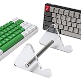 Tastatur-Halter-Ständer – stabile transparente Acrylkonstruktion, kratzfest, transparent, mehrstöckiges Aufbewahrungsregal für effiziente Schreibtischeinrichtung, platzsparendes Display | Organizer
