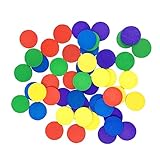 SHINEOFI 150 Stück Holzrunde Scheiben Mathematische Lernhilfe für Holzscheiben für Zählspiele Sicher und Langlebig für Unterricht Belohnungsspielzeug