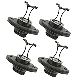 Abaodam 4Stücke Ablassschraube Kit für Kanu Ablassschraube Rumpfgewindepfropfen für Boote Zubehör für Yachten und Flöße