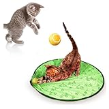 SJWJWOO 2 in 1 Simuliertes Interaktives Jagdkatzenspielzeug Ball Rollt Schnell Im Beutel Interaktives Katzenspielzeug Ball, Katzenspielzeug,B