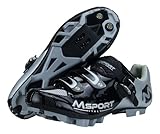 Fahrradschuhe MTB Radsportschuhe Herren/Damen Professionelle Mountainbike-Schuhe Kompatible SPD-Pedale - Schwarz 44 EU