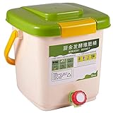 Doumneou Kompostbehälter, 12 l, recycelt, Kompostbehälter, Polypropylen, organisch, für Eimer, Küche, Garten, Mülleimer
