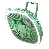 Flkiglm Leiser Schreibtischventilator - Tragbarer Leiser Tischventilator Mit Beleuchtung - Outdoor Kühlgerät Für Schlafzimmer Zelt Büro Camping
